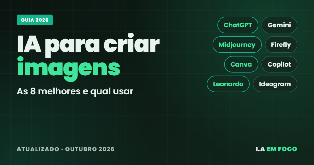 IA para criar imagens em 2026: as 8 melhores ferramentas, do ChatGPT ao Ideogram