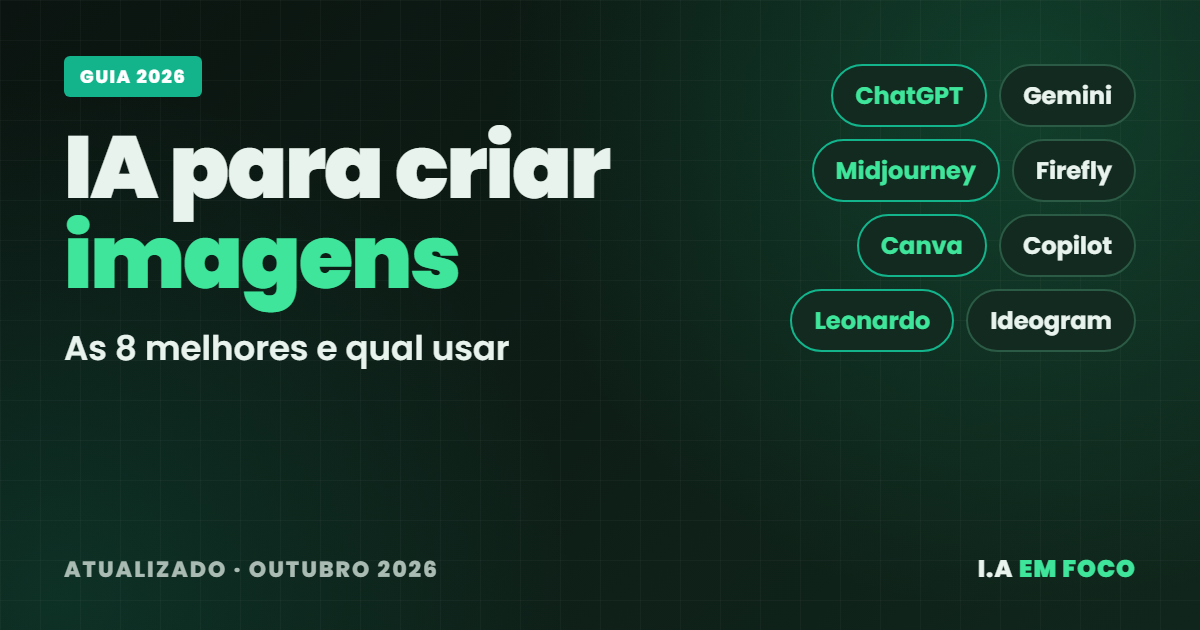 IA para criar imagens em 2026: as 8 melhores ferramentas, do ChatGPT ao Ideogram