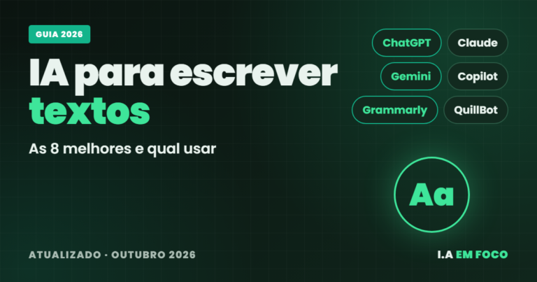 IA para escrever textos: as 8 melhores de 2026 e qual usar