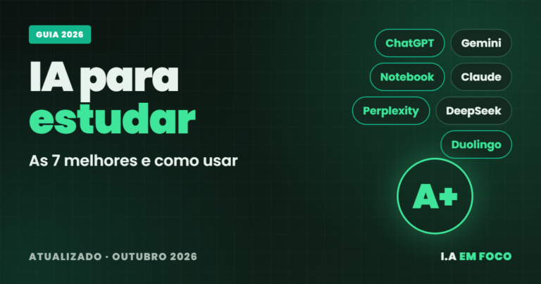 IA para estudar: as 7 melhores de 2026 e como usar cada uma