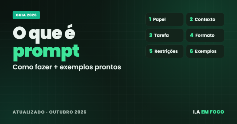 O que é prompt no ChatGPT: como fazer + exemplos prontos
