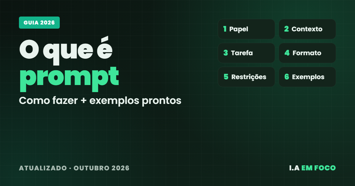 O que é prompt no ChatGPT