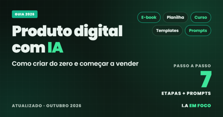Produto digital com IA: como criar do zero em 7 passos